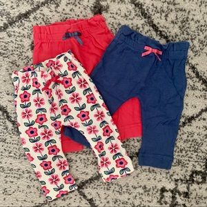 3 pack baby girls pants